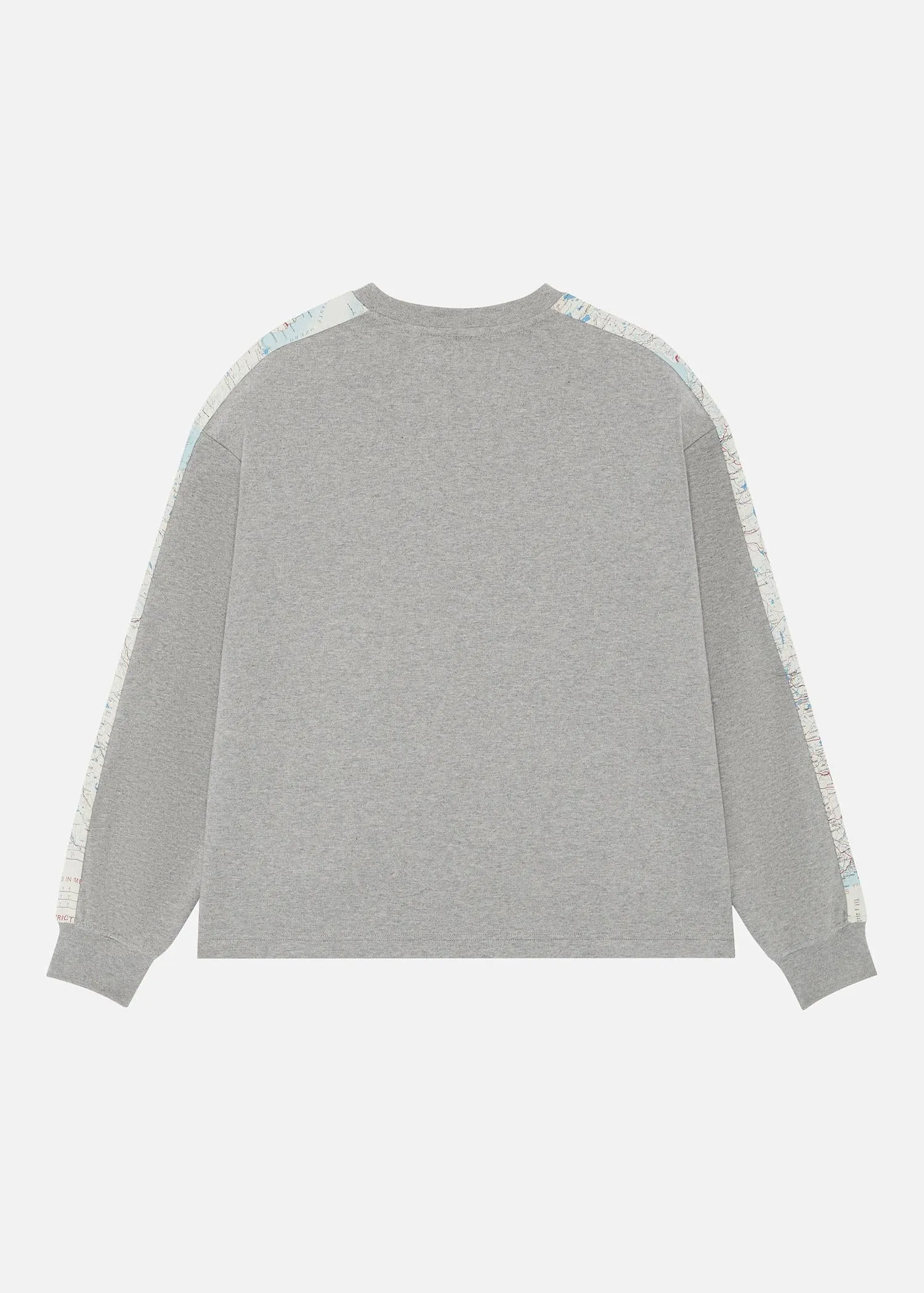 1950S SILK MAP CREW SWEAT