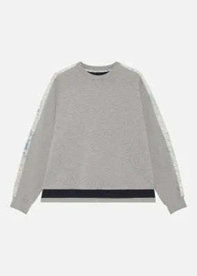 1950S SILK MAP CREW SWEAT