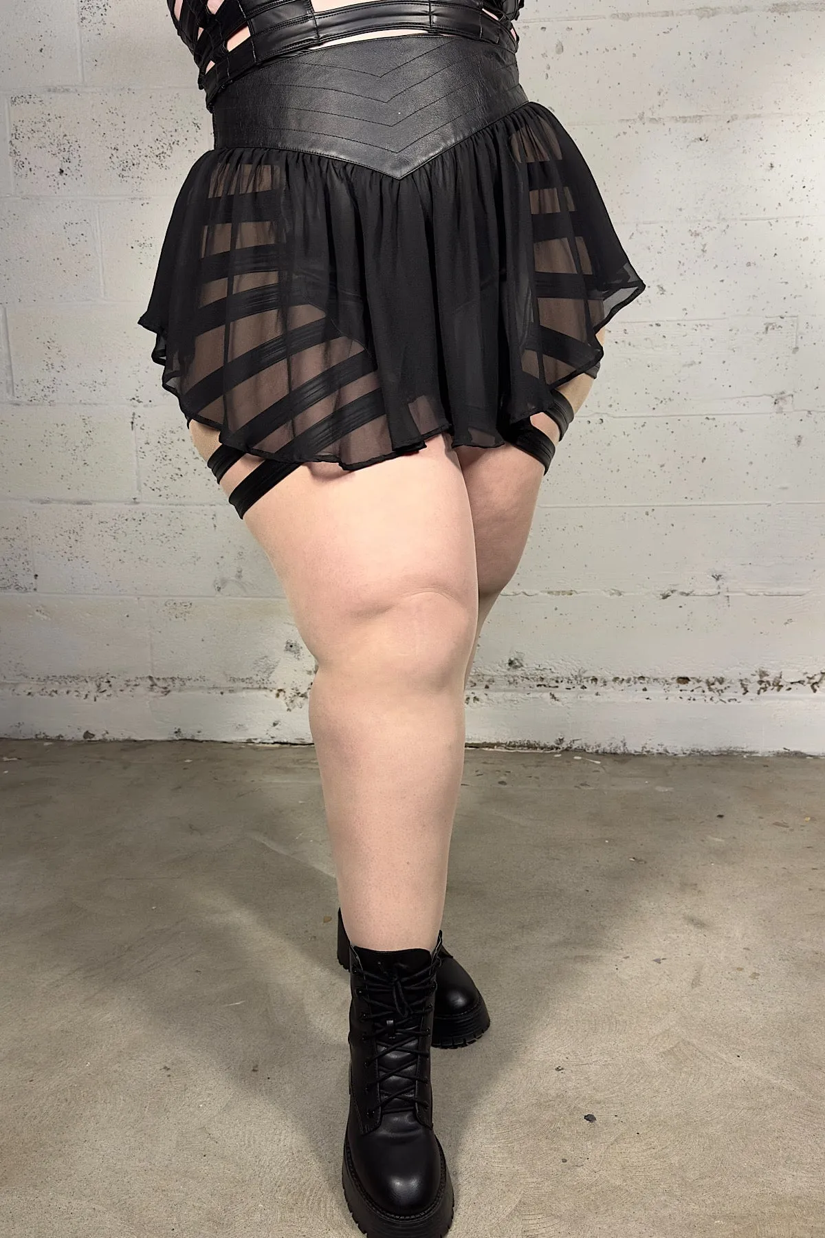 5D x Stellar Dust Hemera Mini Skirt - silk