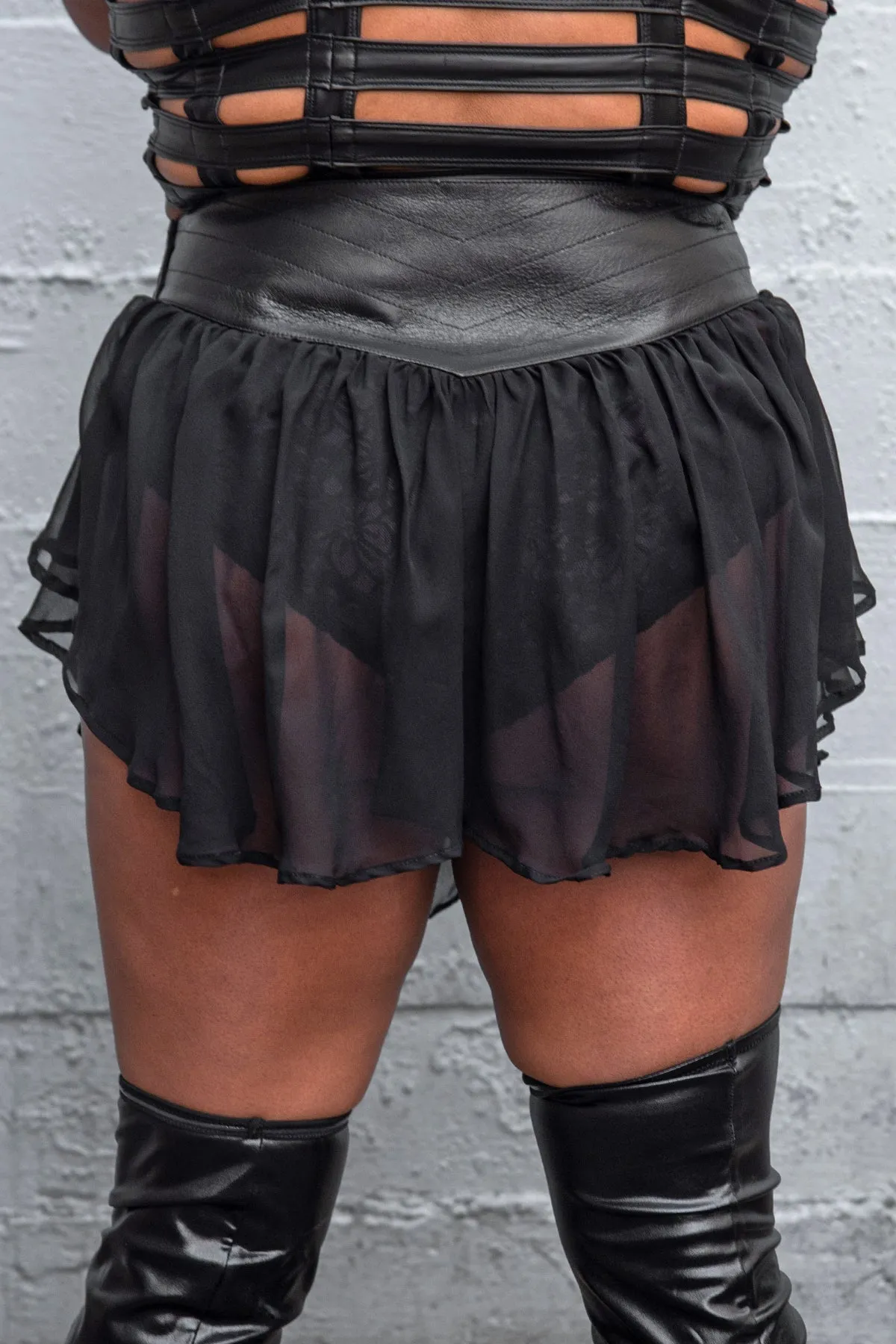 5D x Stellar Dust Hemera Mini Skirt - silk