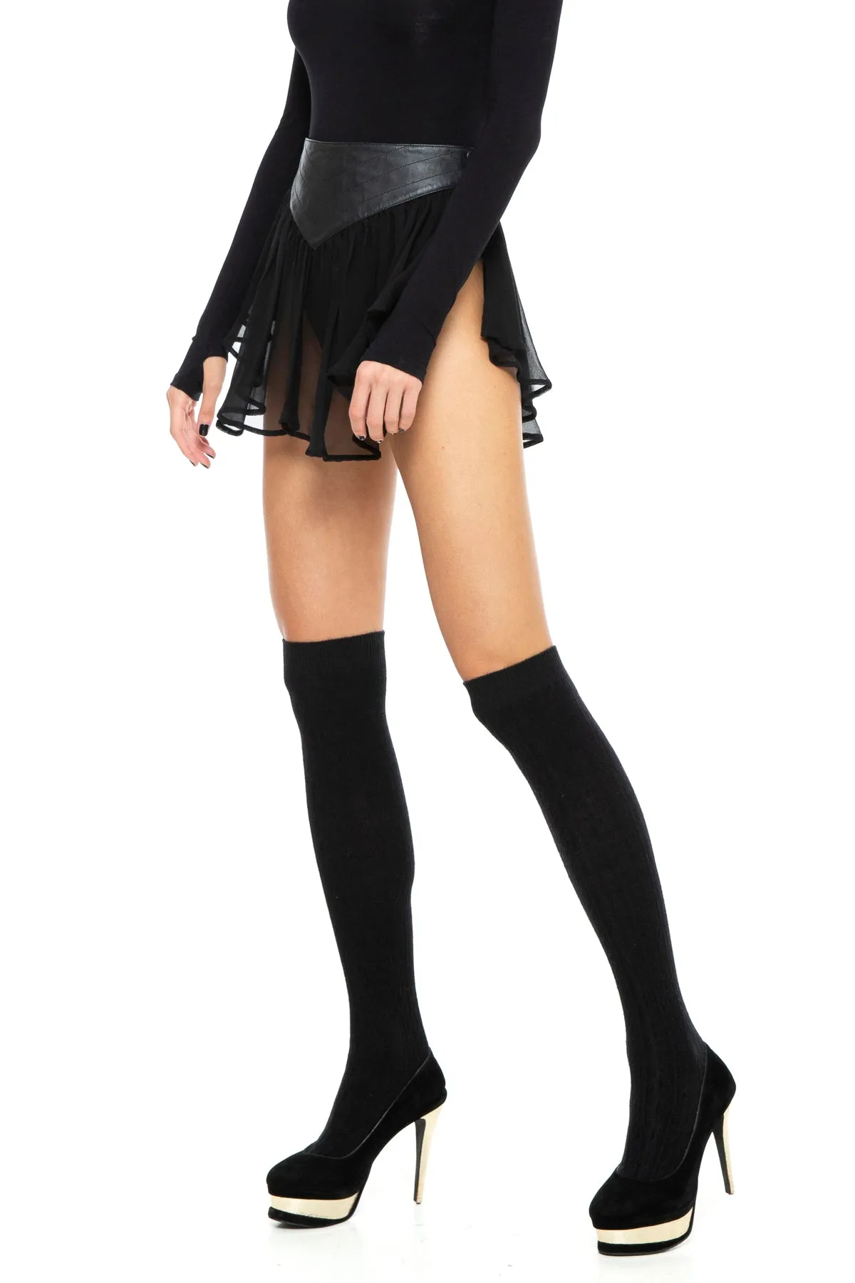 5D x Stellar Dust Hemera Mini Skirt - silk