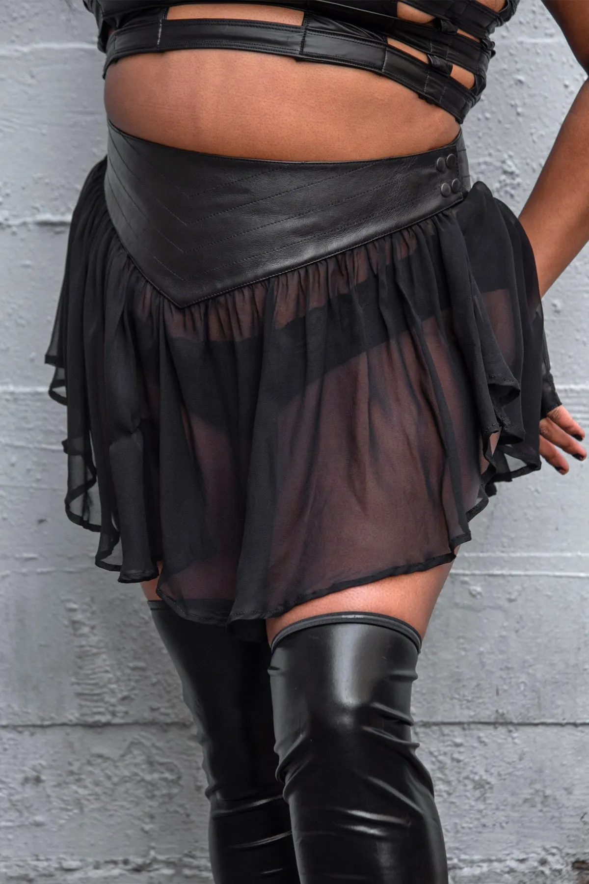 5D x Stellar Dust Hemera Mini Skirt - silk