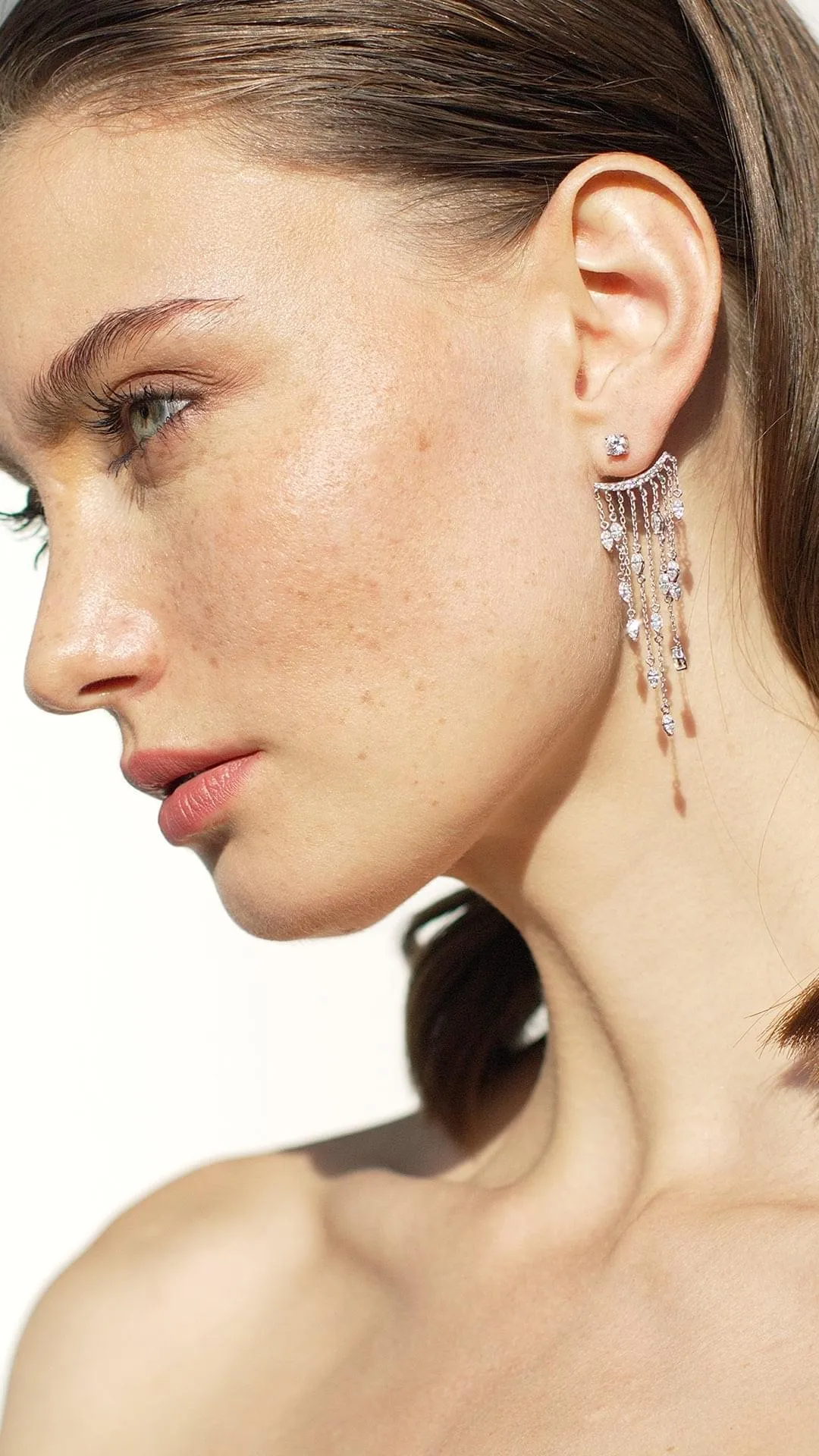 A-Lister Ear Jacket 9K White Gold