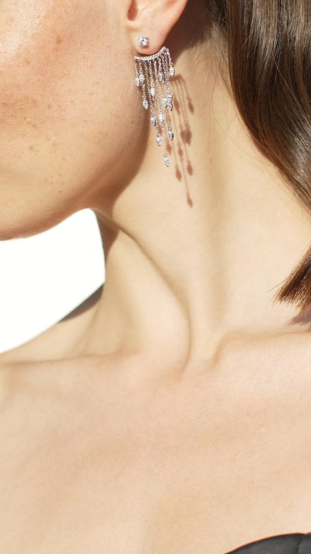 A-Lister Ear Jacket 9K White Gold