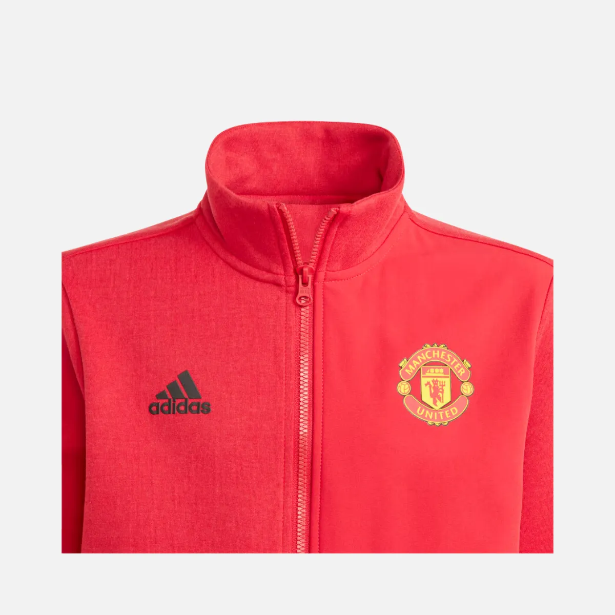 Adidas Manchester United Anthem Kids Unisex Jacket (7-16 Years) -Real Red