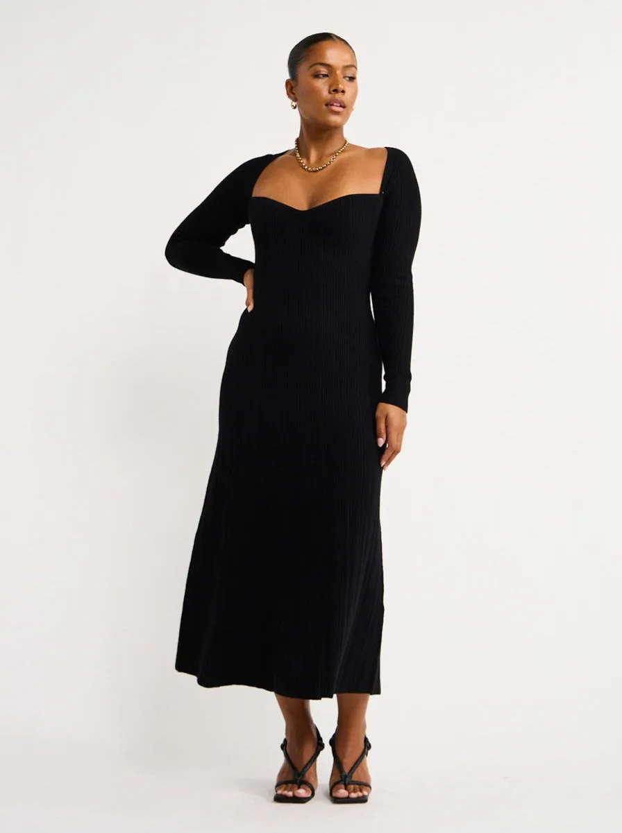Anna Quan Charli Dress in Raven