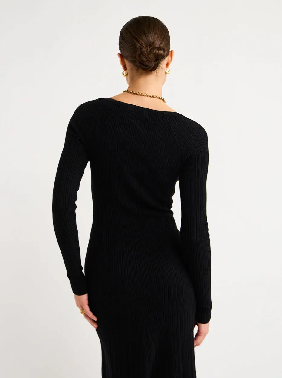 Anna Quan Charli Dress in Raven