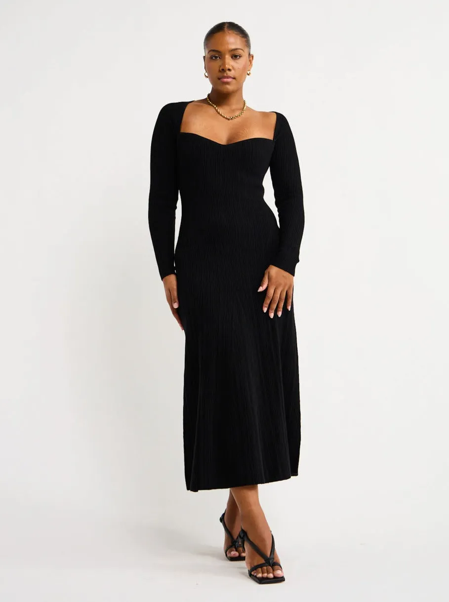 Anna Quan Charli Dress in Raven