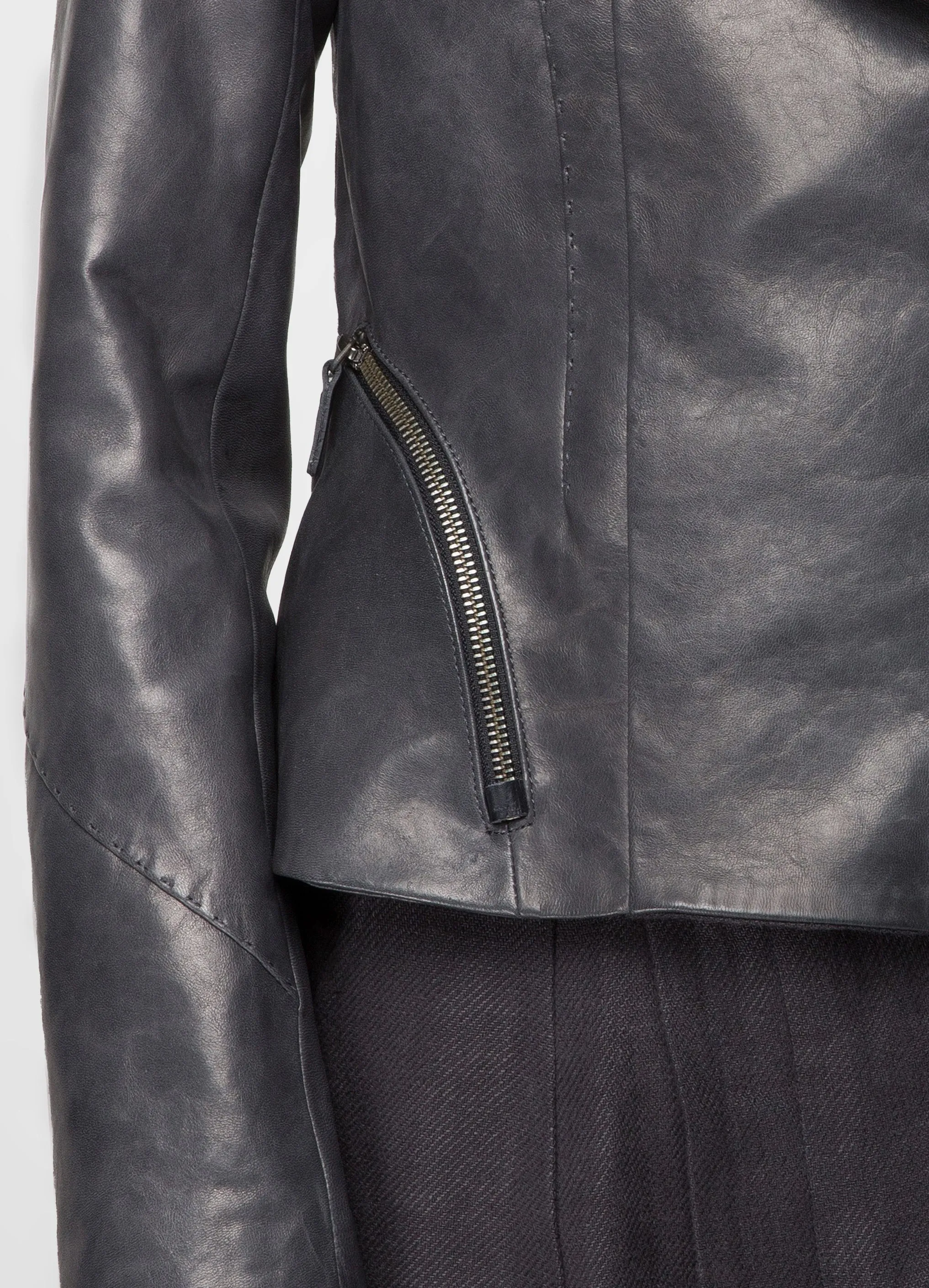 Anthracite Leather Jacket