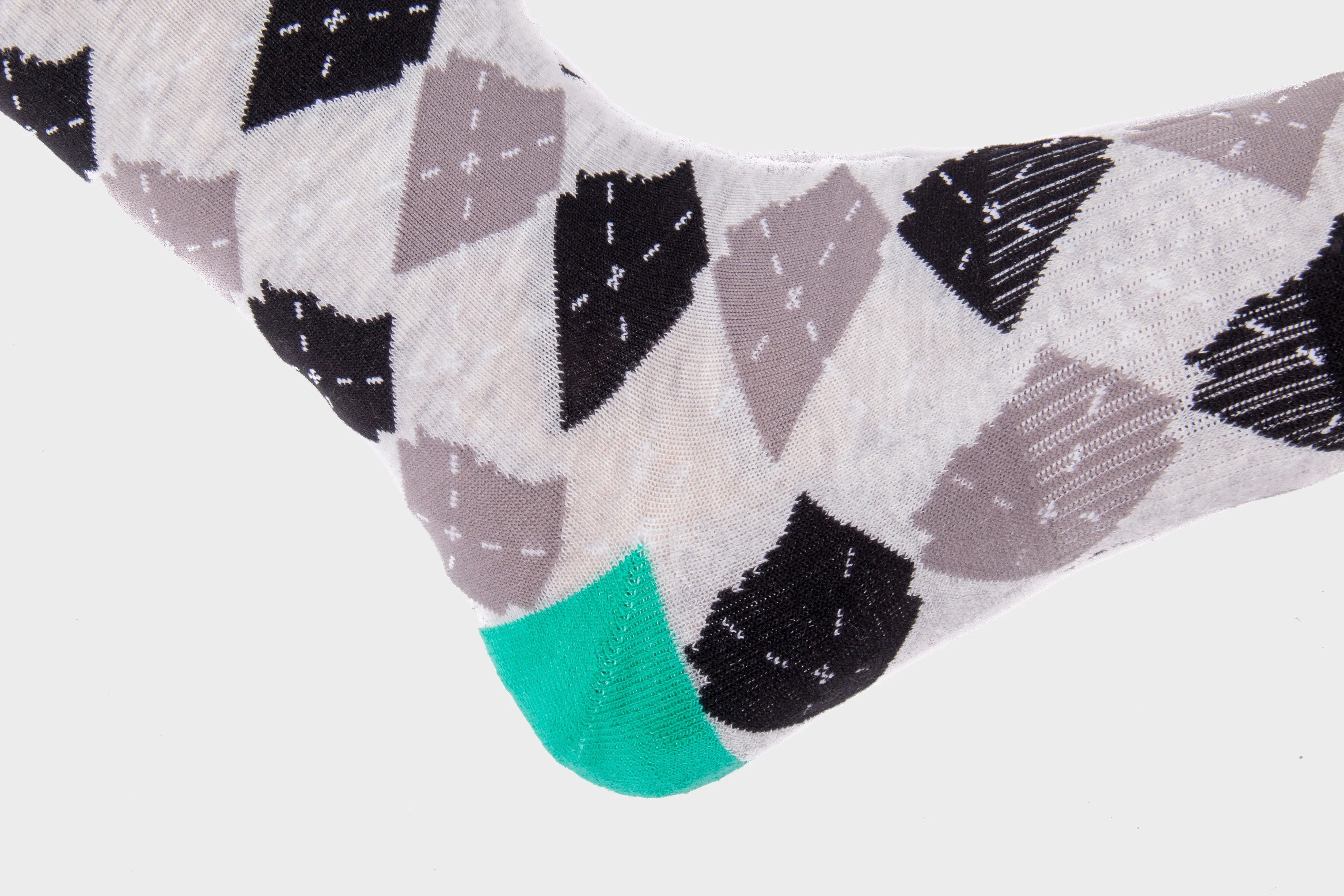 Arkansocks - ARgyle State Of Mind (Ash Heather/Teal)