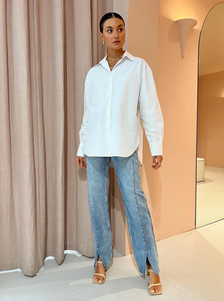 Assembly Label Everyday Poplin Shirt in White