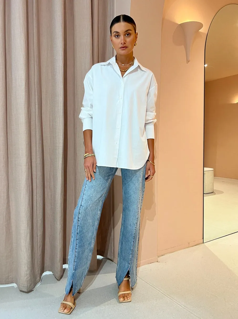 Assembly Label Everyday Poplin Shirt in White