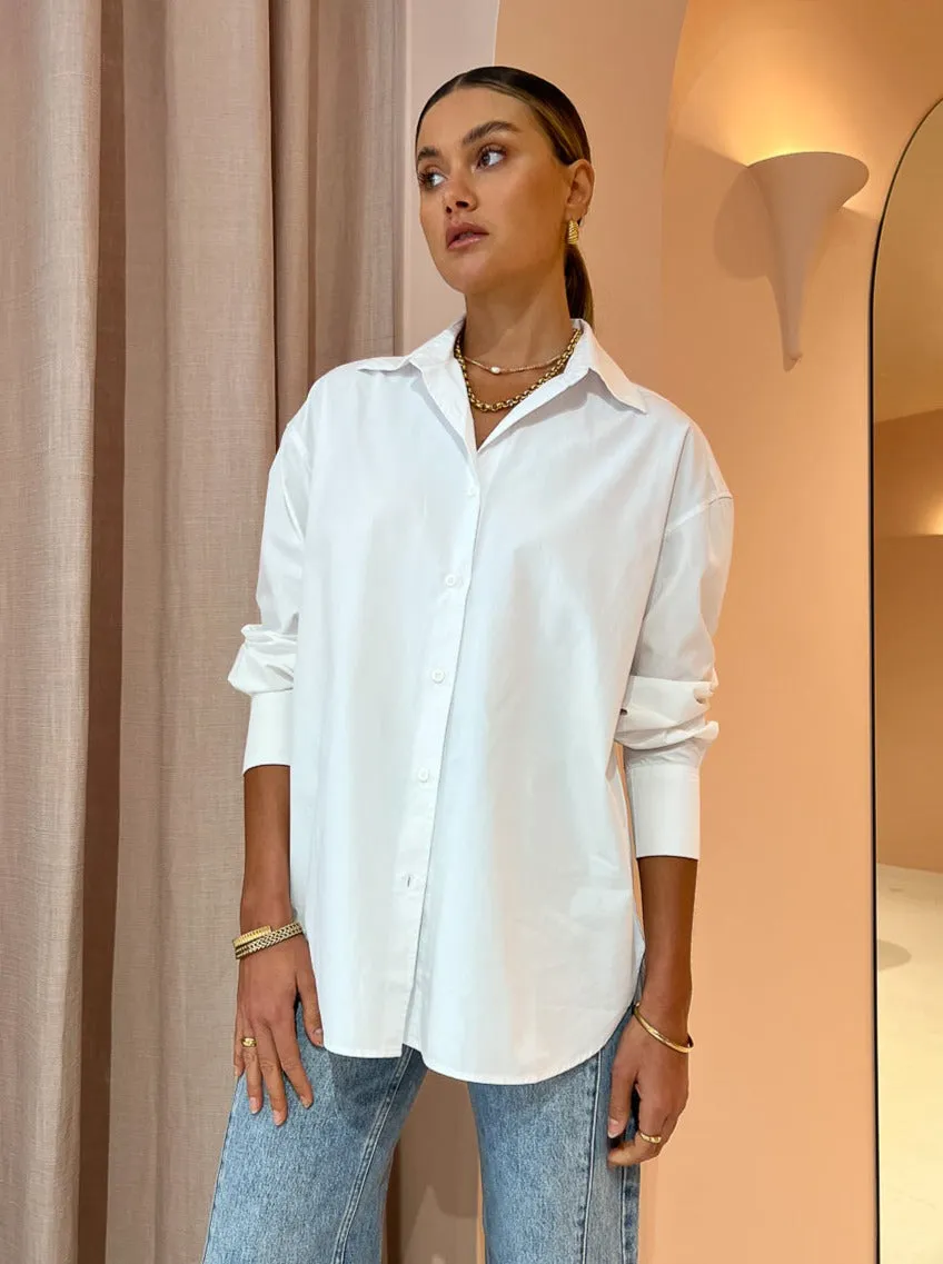 Assembly Label Everyday Poplin Shirt in White