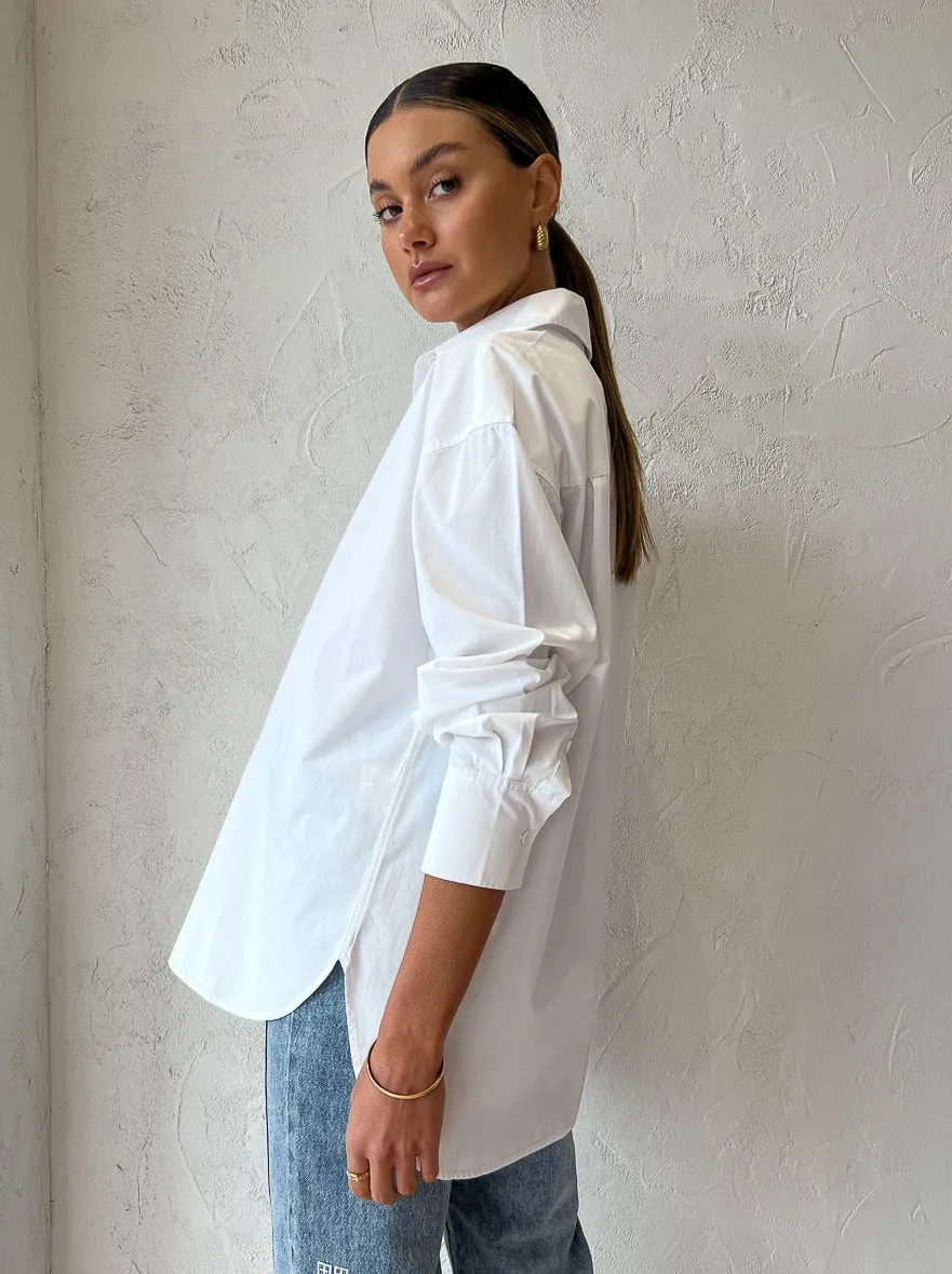 Assembly Label Everyday Poplin Shirt in White