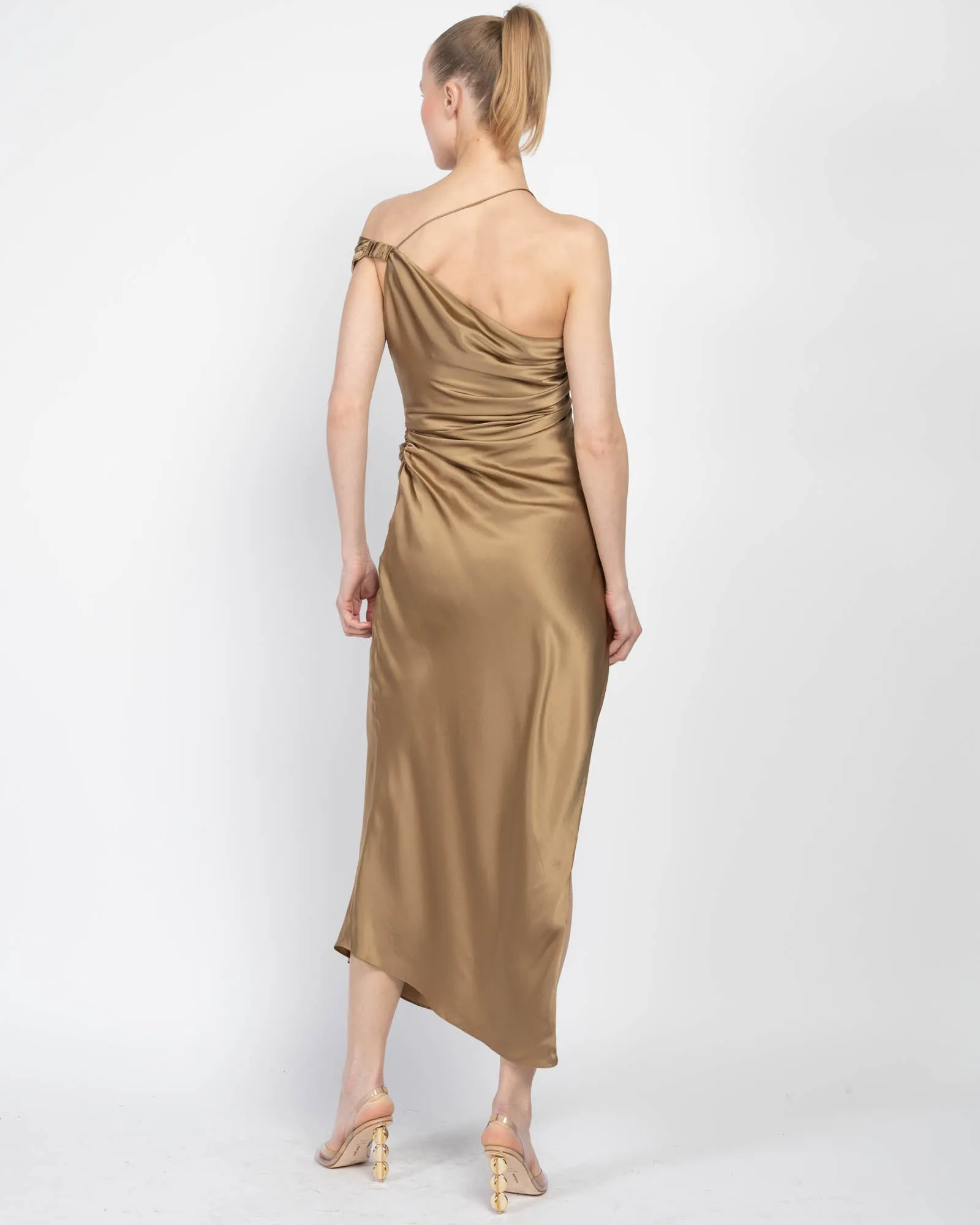 Asymmetrical Bardot Dress