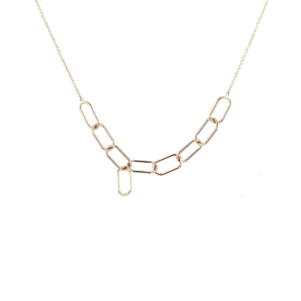 Asymmetrical Link Necklace