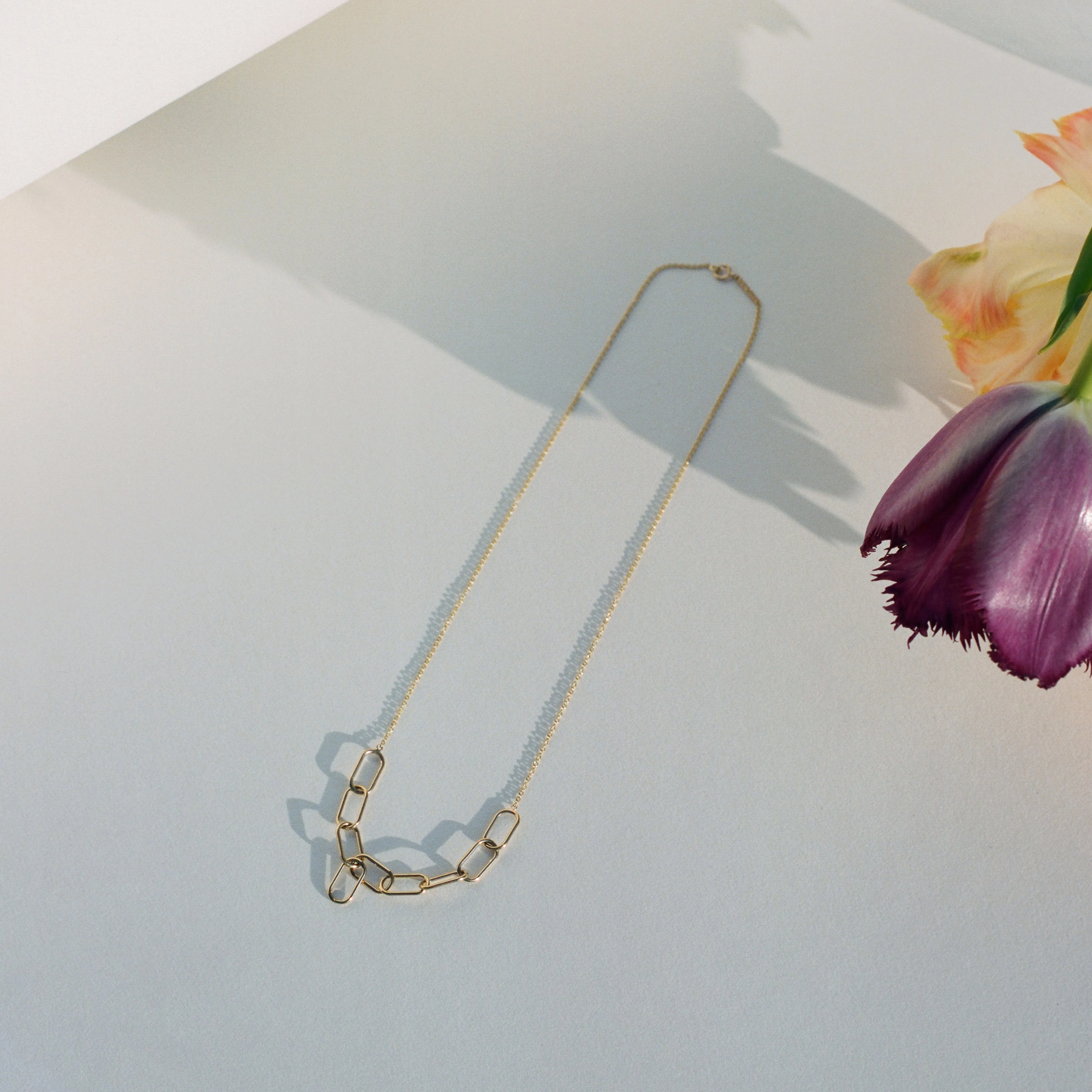 Asymmetrical Link Necklace
