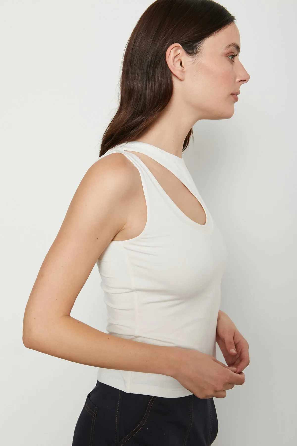 Bailey 44 Alia Tank Top in To Be Me Crème