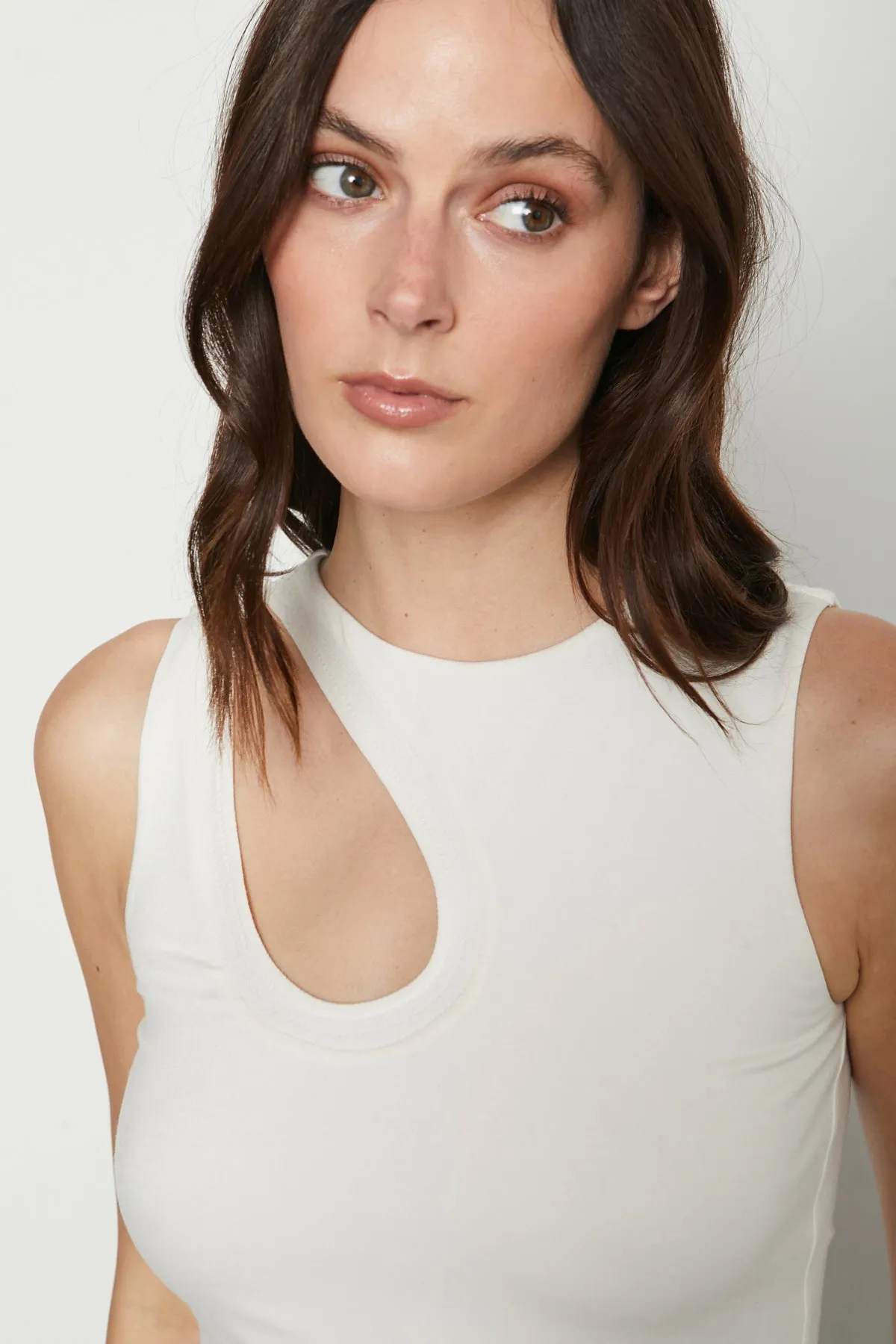 Bailey 44 Alia Tank Top in To Be Me Crème