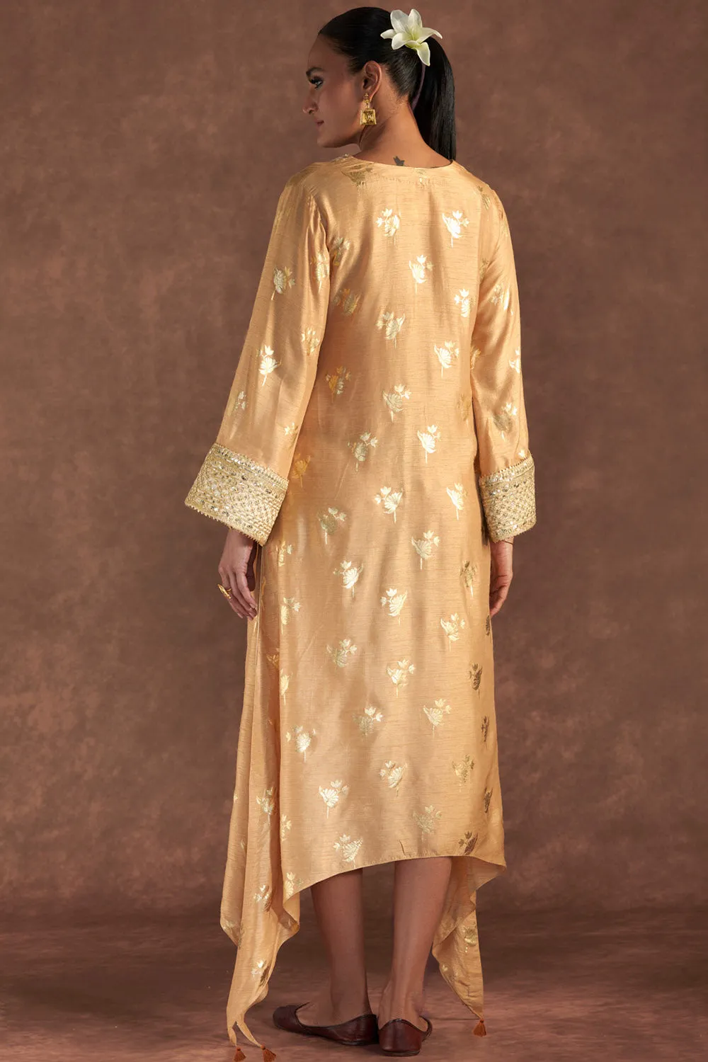 Beige Irisbud Kaftan