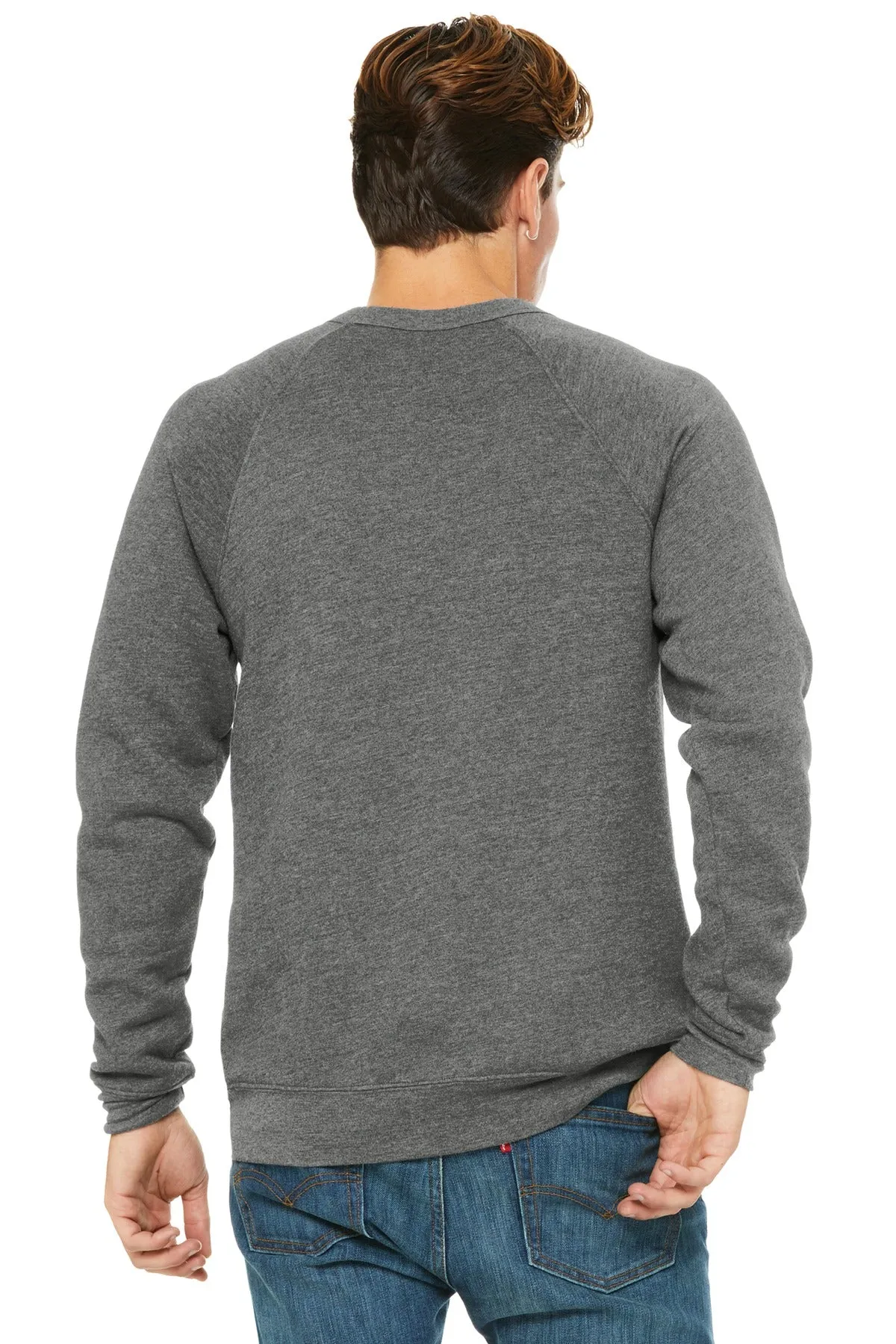 BELLA CANVAS Unisex Sponge Fleece Raglan Sweatshirt. BC3901