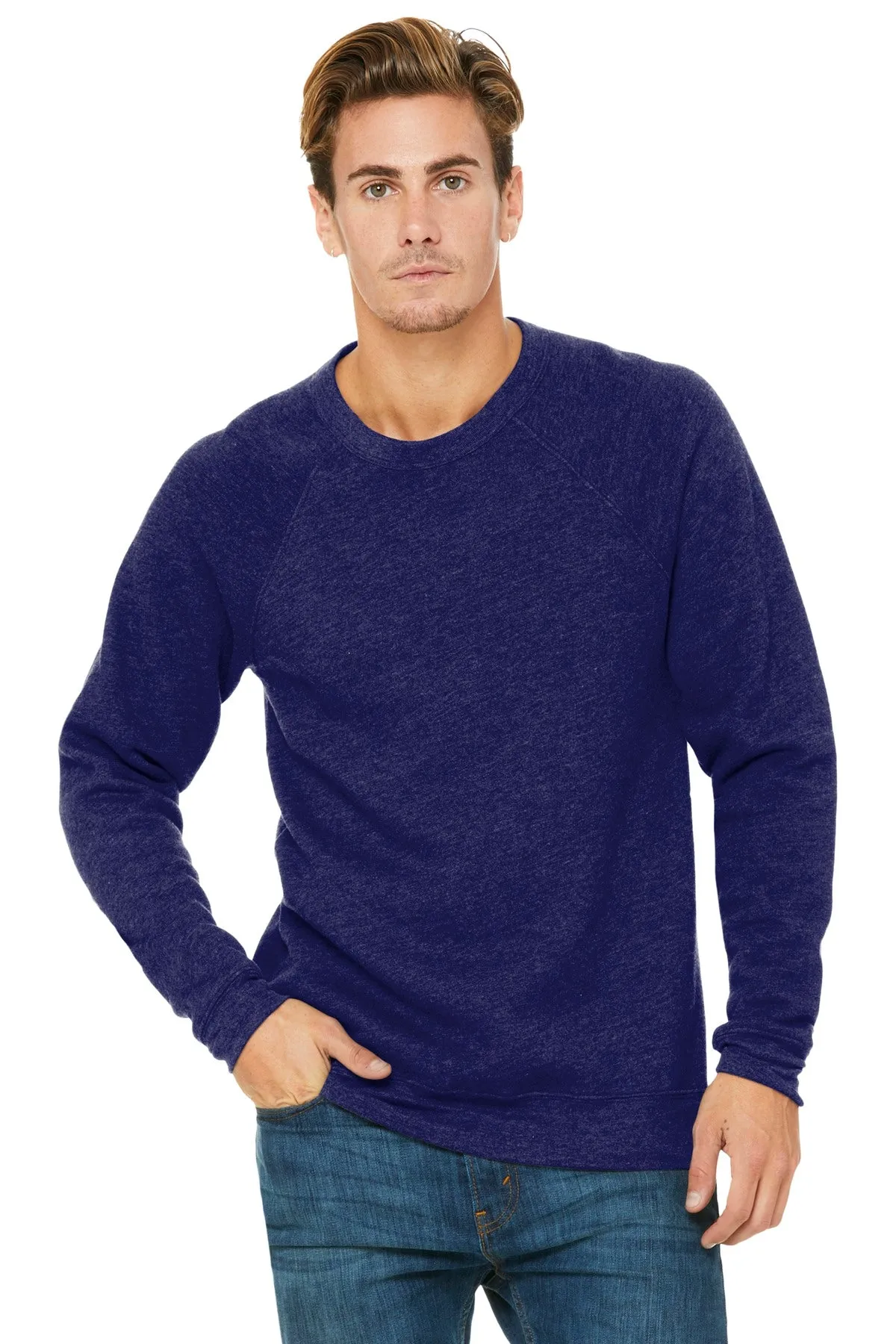 BELLA CANVAS Unisex Sponge Fleece Raglan Sweatshirt. BC3901