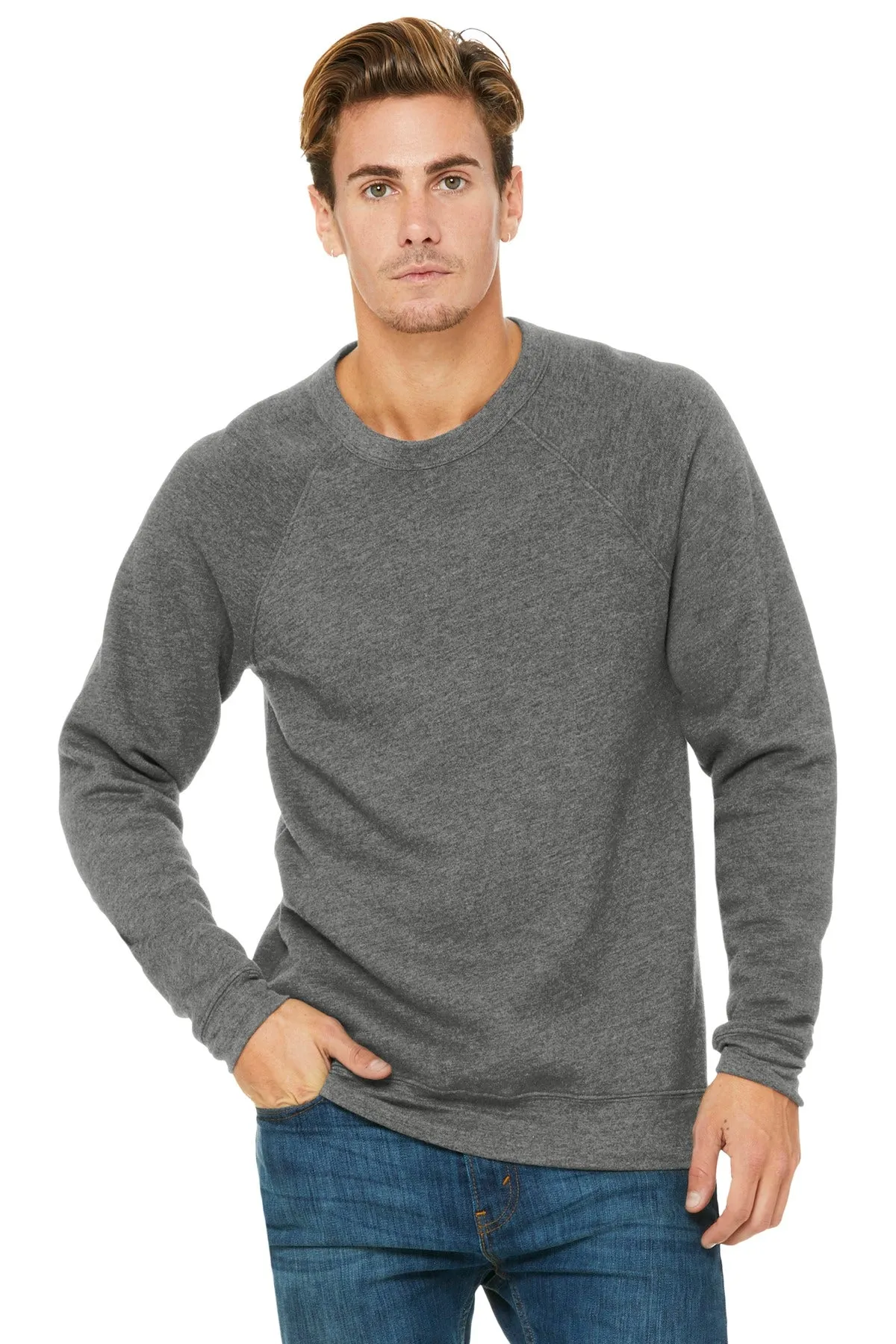BELLA CANVAS Unisex Sponge Fleece Raglan Sweatshirt. BC3901