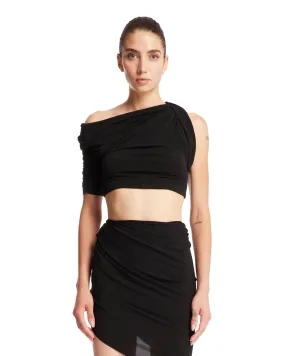 Black Le Haut Drapeado Top