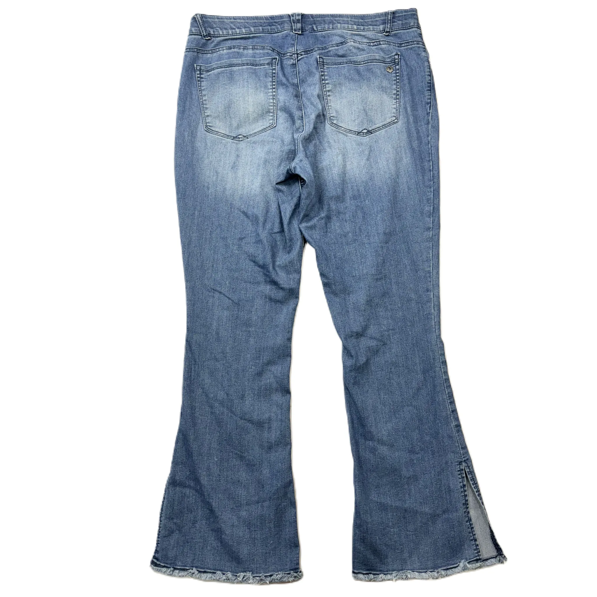 Blue Denim Jeans Boot Cut By Democracy, Size: 16