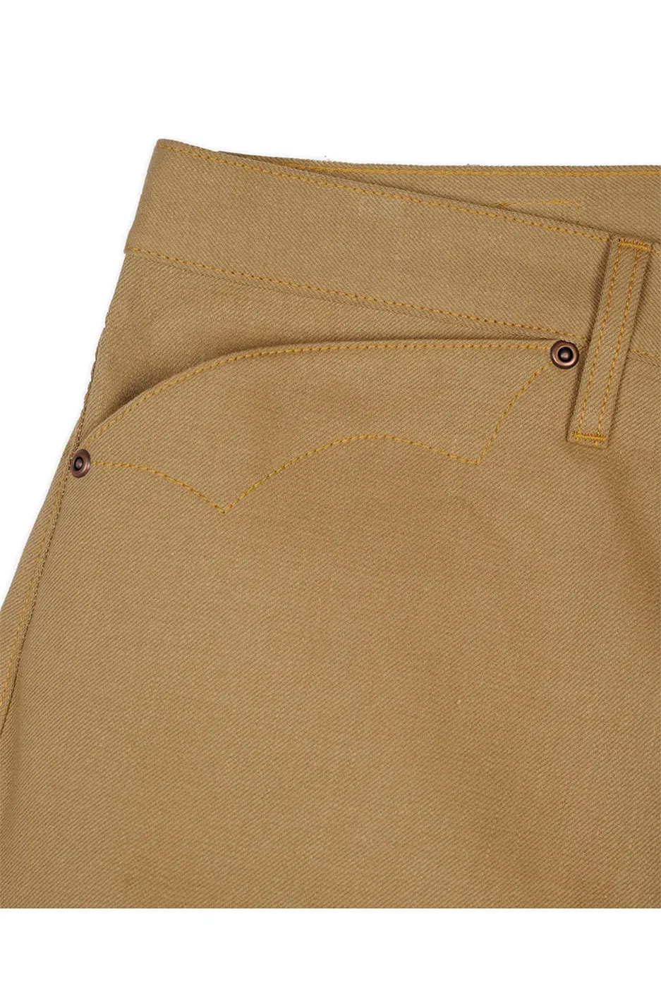 Brain Dead Type 00 13.5oz Selvedge Nihon Menpu Bull Denim 'Tan'