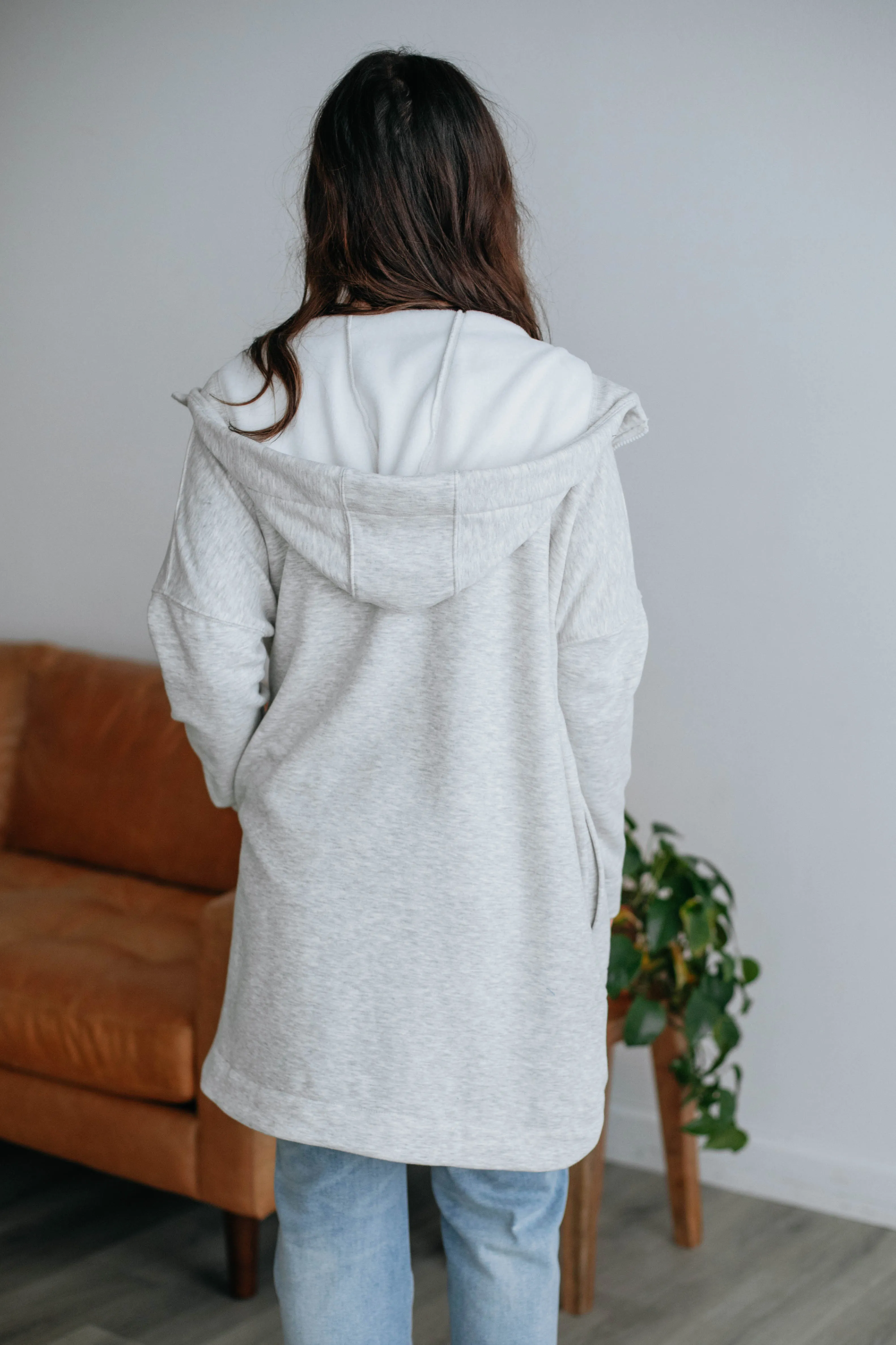 Caledonia Zip-Up Hoodie - Heather Grey