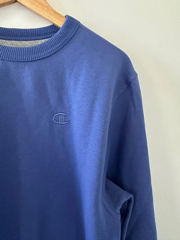 Champion Powerblend Fleece Crew C Logo Stone Crush S0888 407D55 0OG