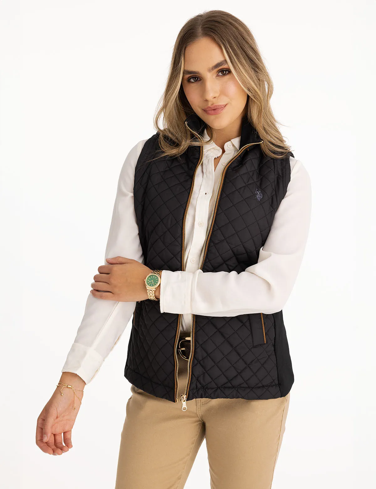 CHEST POCKET PLEATED FRONT TOP