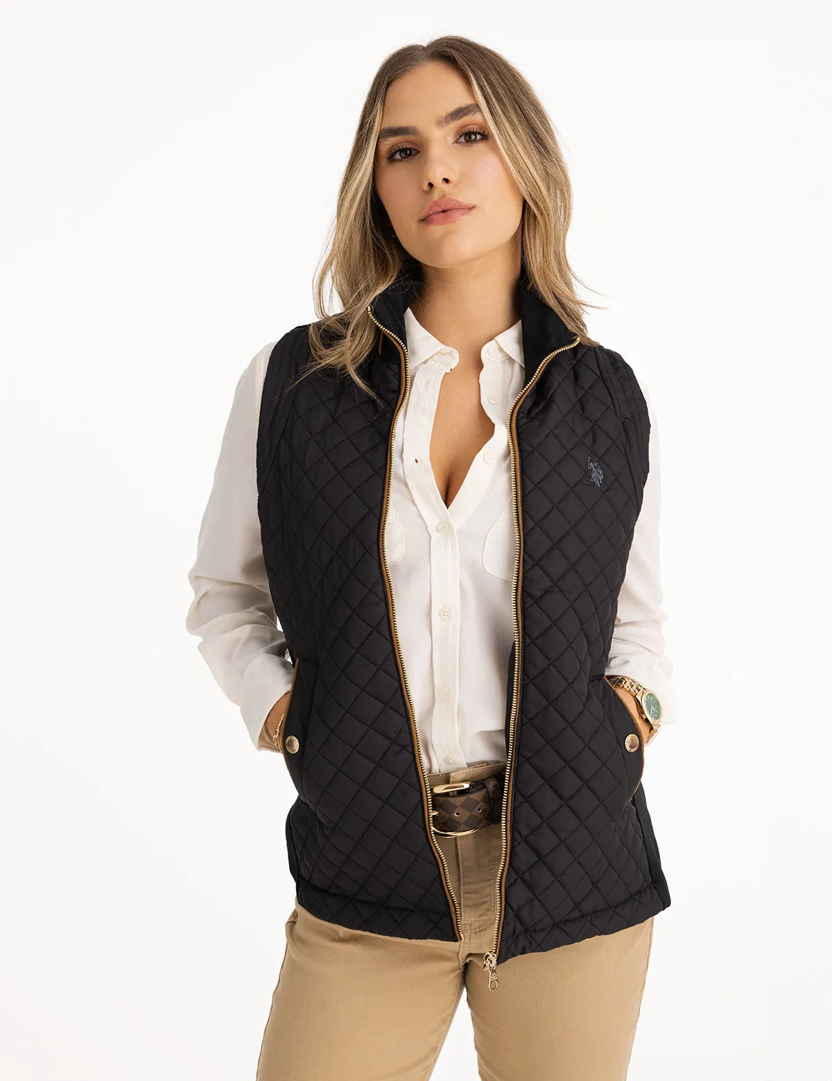 CHEST POCKET PLEATED FRONT TOP