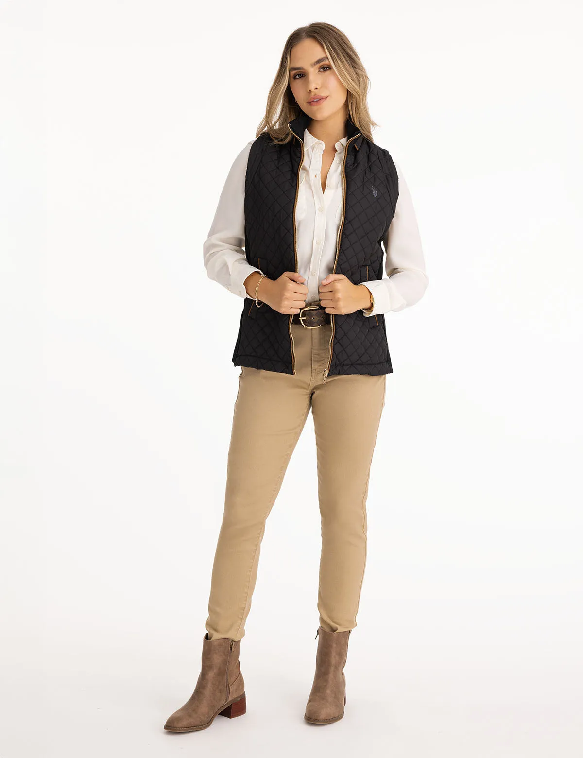 CHEST POCKET PLEATED FRONT TOP