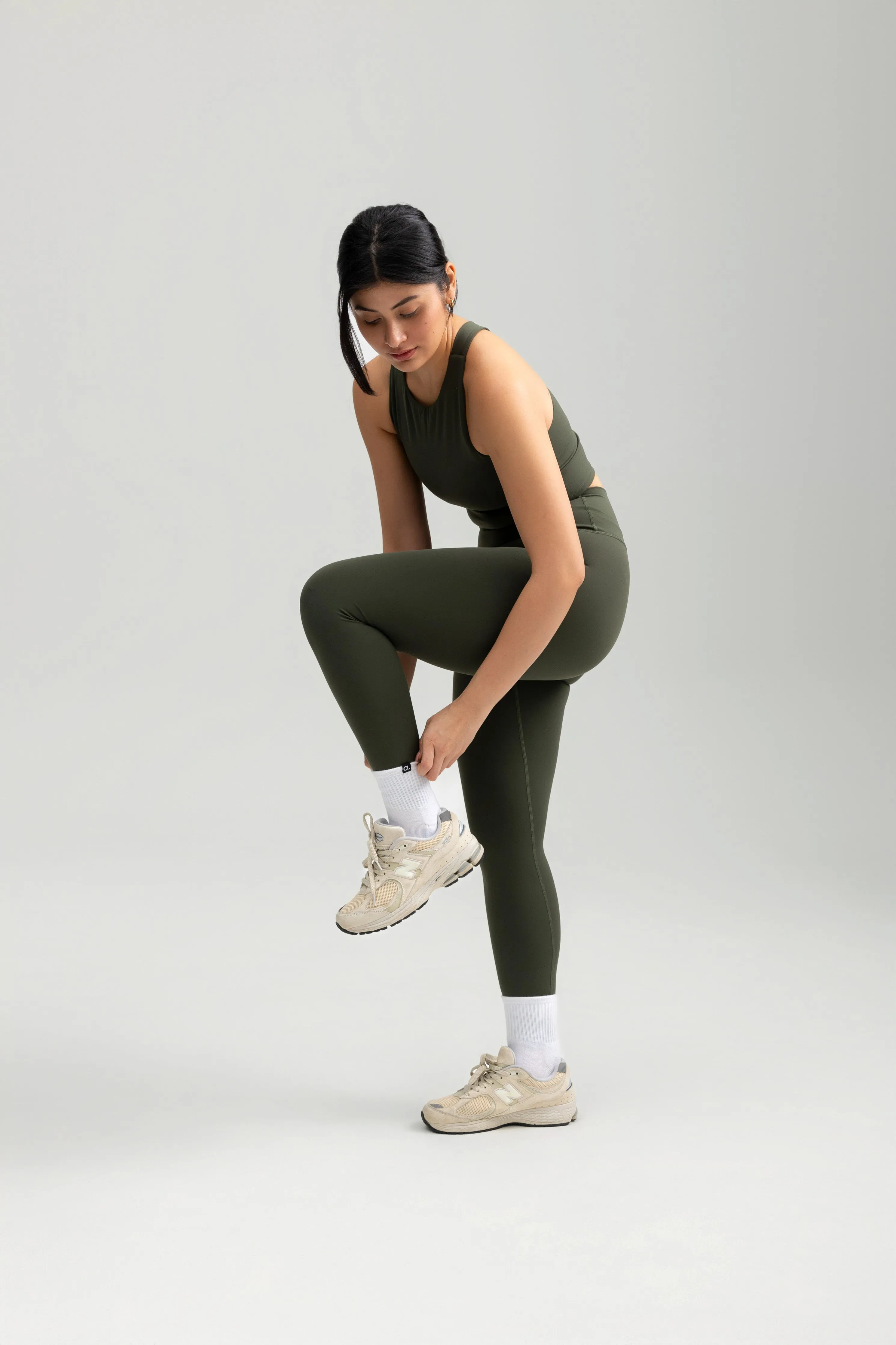 Classic Crop in Olive
