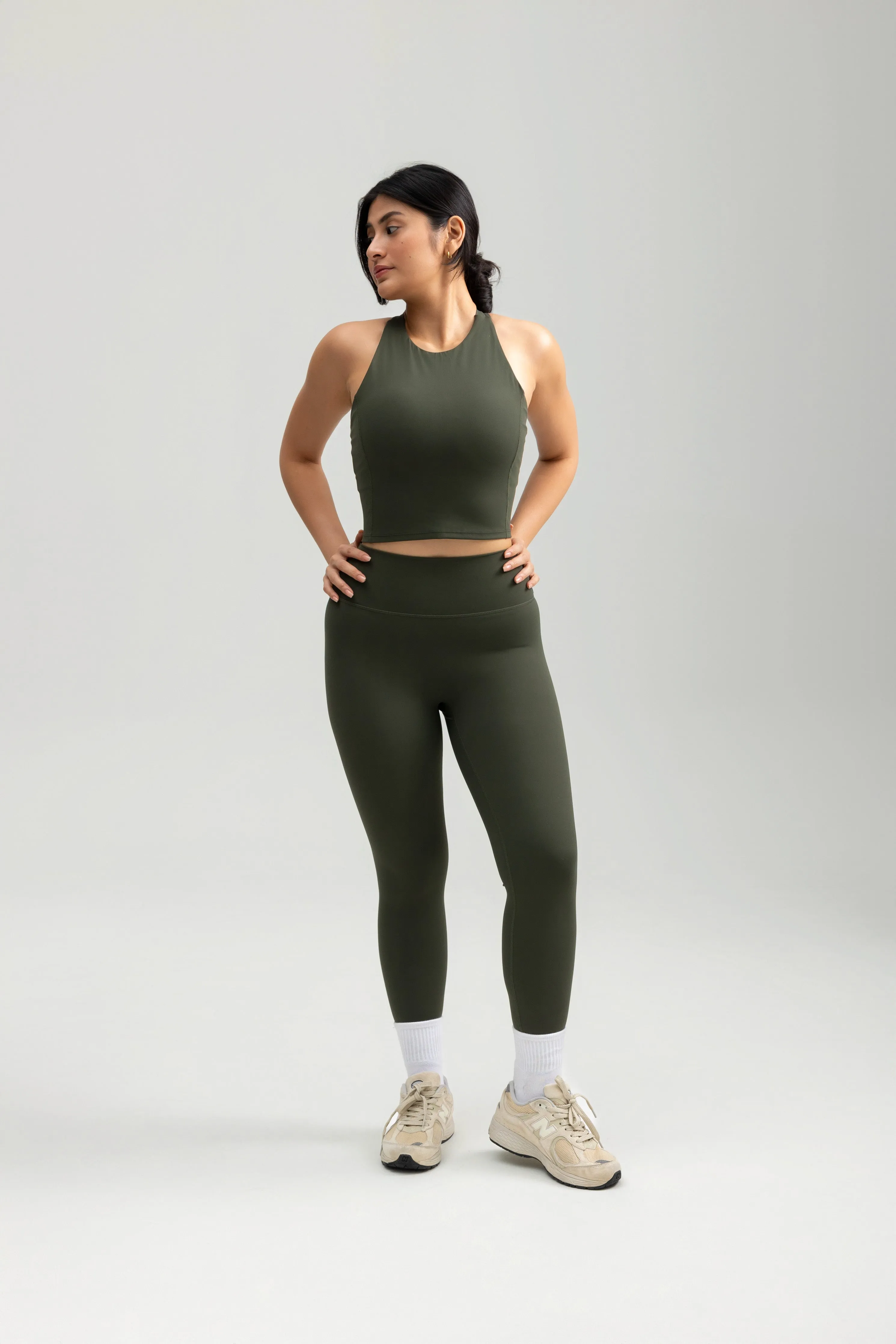 Classic Crop in Olive