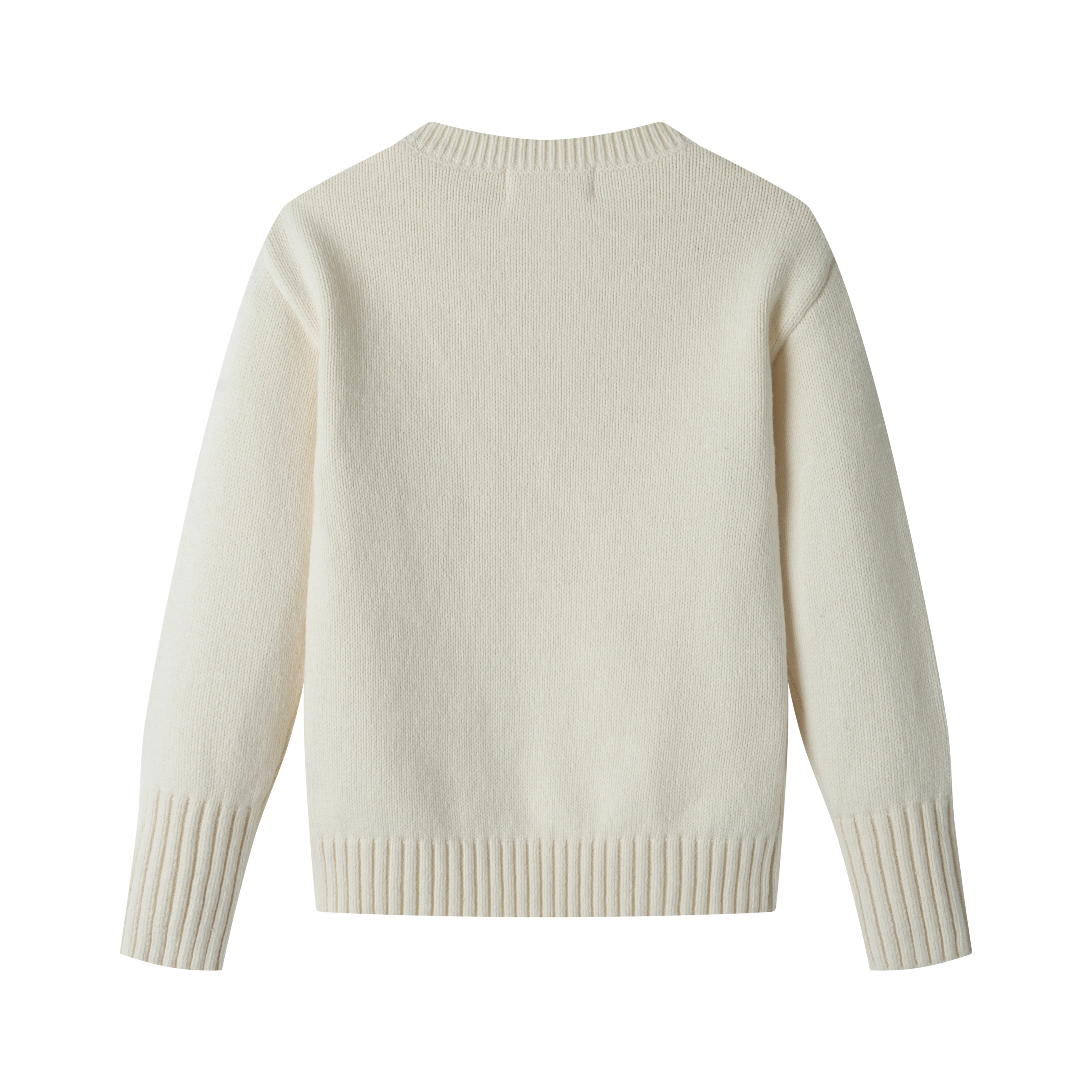 classic knit sweater - ivory