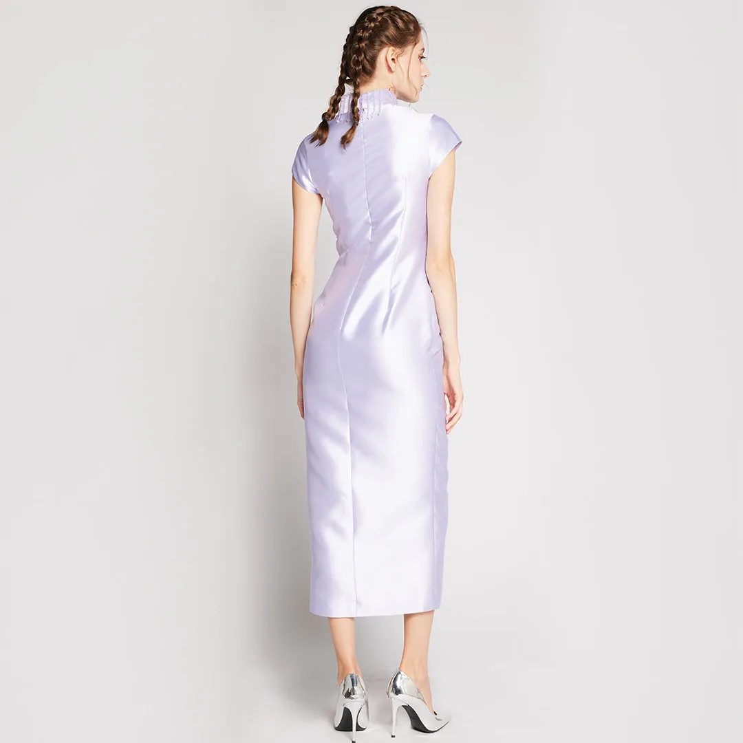 Crystal Pleated Qipao