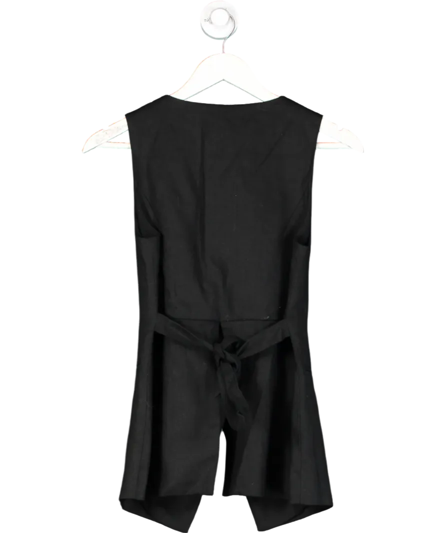 DISSH Alessia Black Linen Vest UK 6