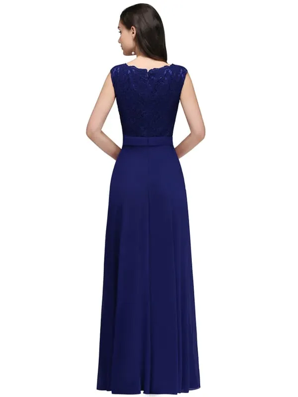 Elegant Cap Sleeves Sweetheart ALine Evening Dresses with Sash Floral Lace Appliques Formal Dresses