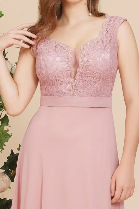 Elegant Cap Sleeves Sweetheart ALine Evening Dresses with Sash Floral Lace Appliques Formal Dresses