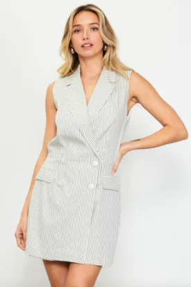 Elliana Pinstripe Romper