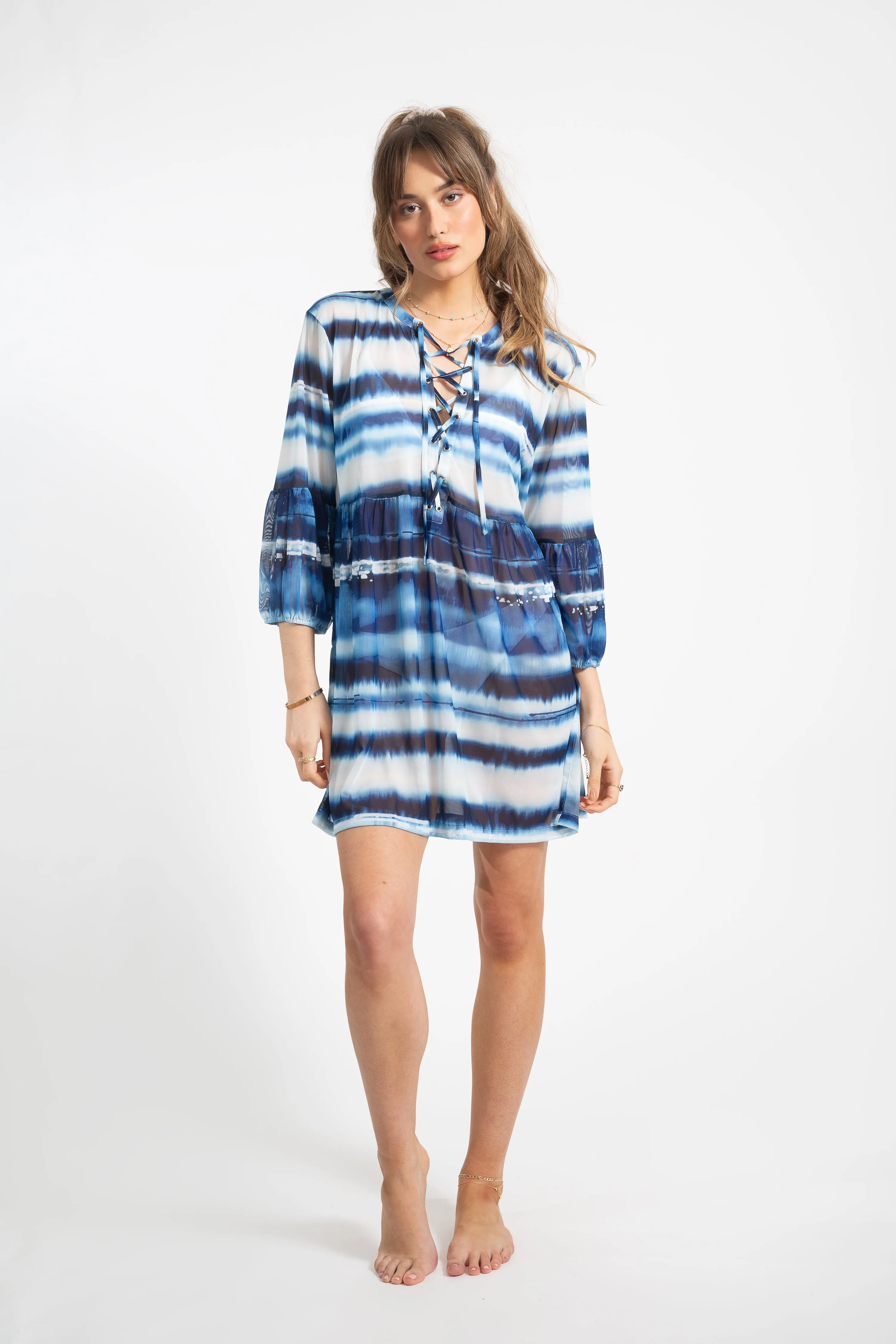 Escape Mesh Lace Front Tunic