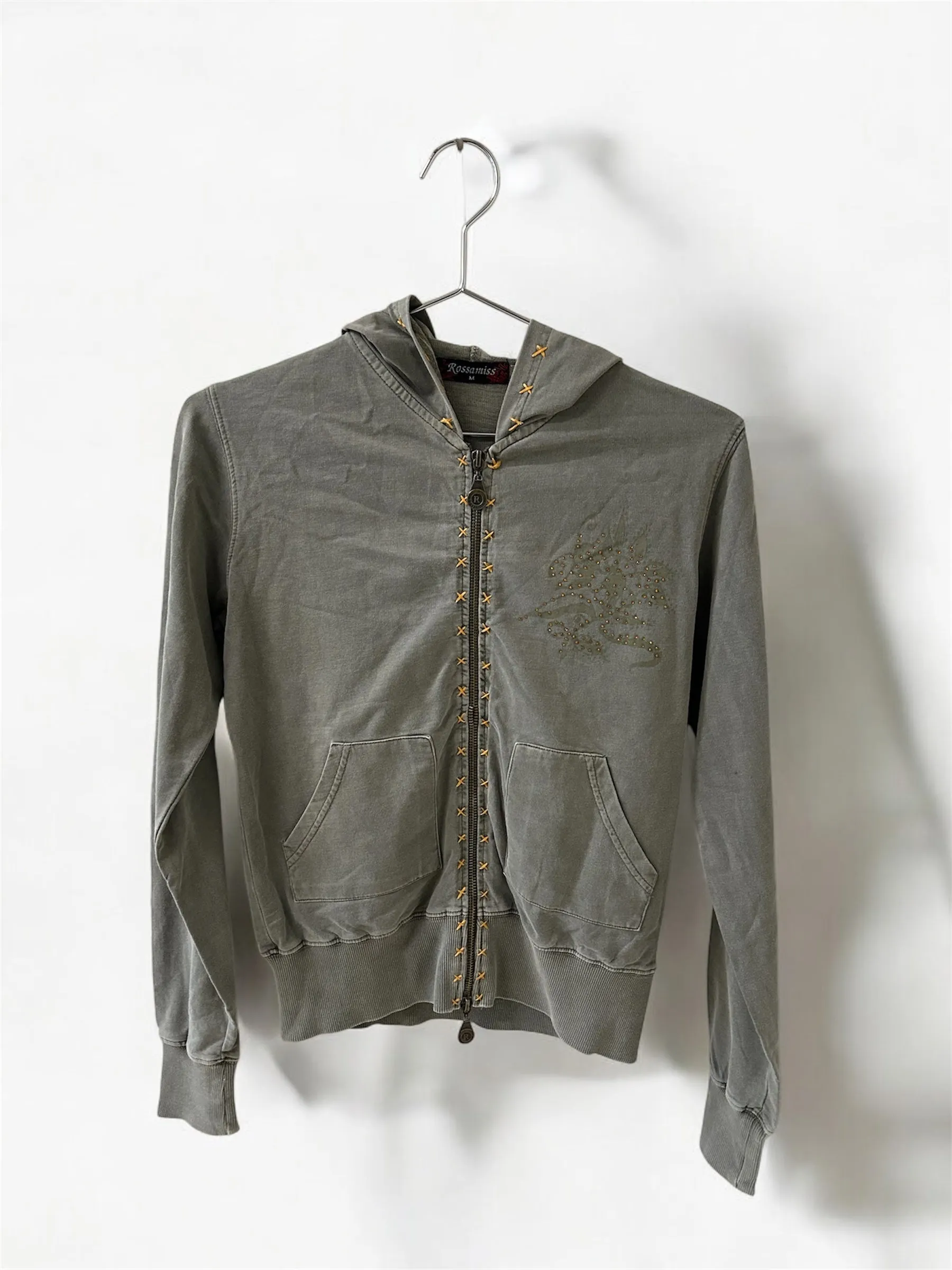 Faded Grey Zip up