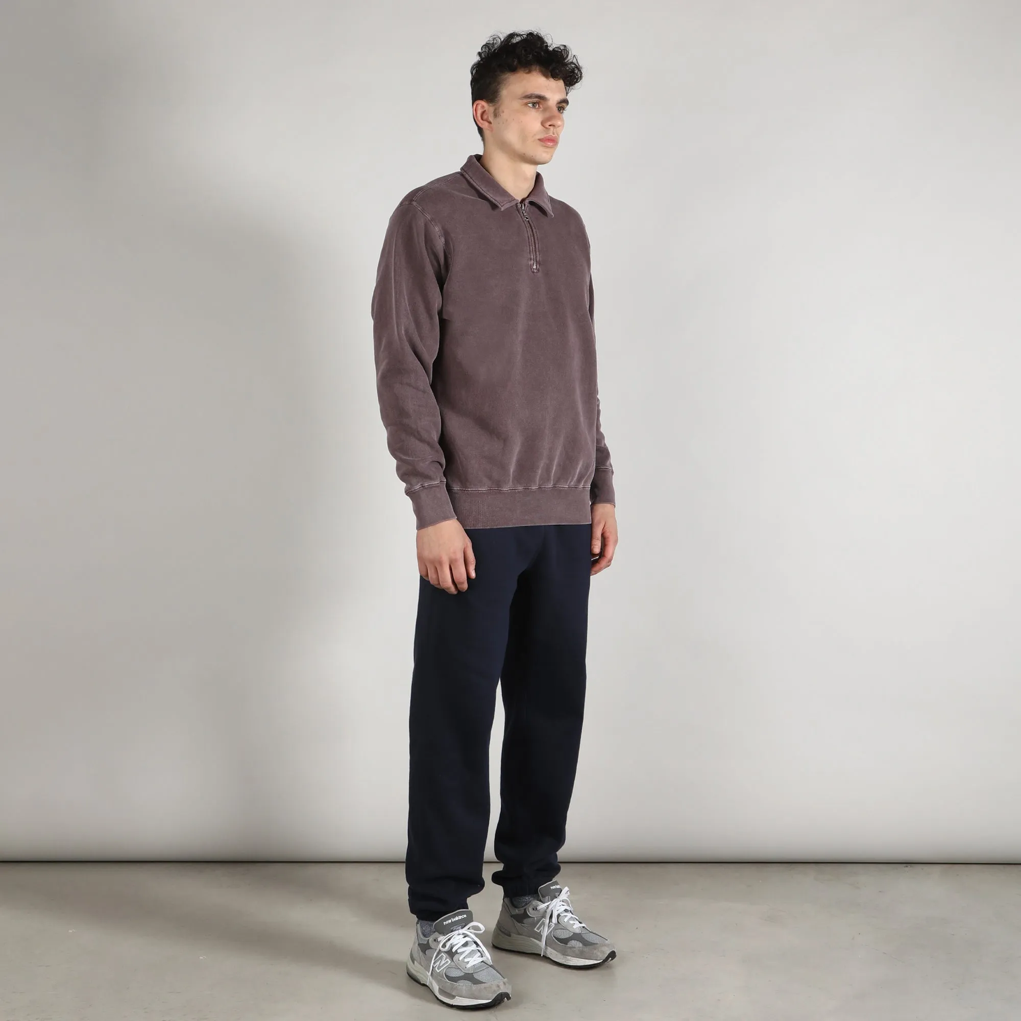 Fleece 1/4 Zip - Burgundy Sand