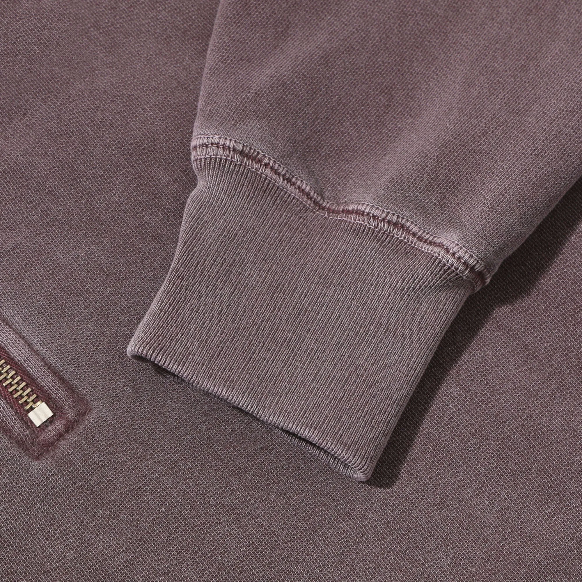 Fleece 1/4 Zip - Burgundy Sand