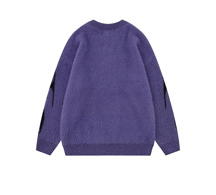 Gothic Inferno | Y2K Inspired Fire Pattern Jumper