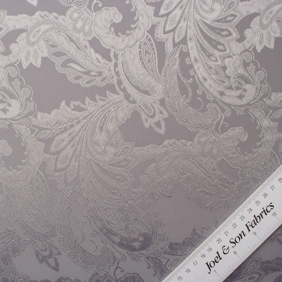 Grey Floral Jacquard