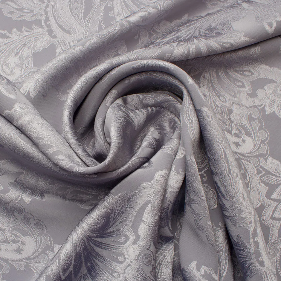 Grey Floral Jacquard